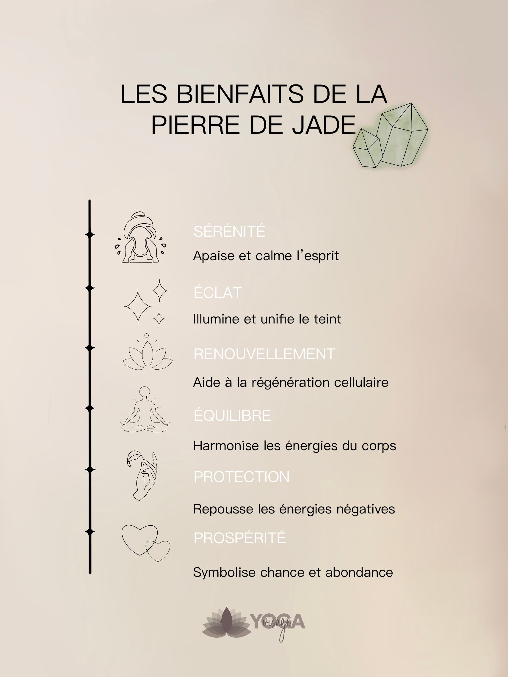 Les bienfaits de la pierre de jade